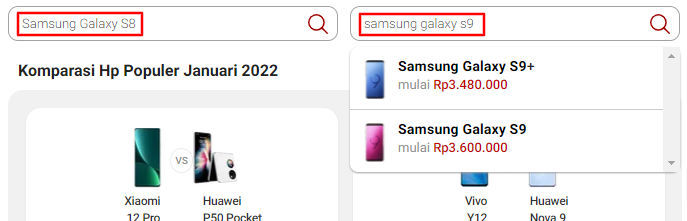 cara membandingkan hp